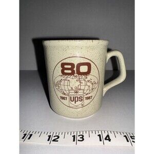Vintage 1987 UPS United Parcel Service 80th Anniversary 1907-1987 Coffee Mug